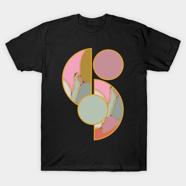 Bright vibrant modern earth tones colors unique original contemporary art 395 Abstract T-Shirt by dvongart